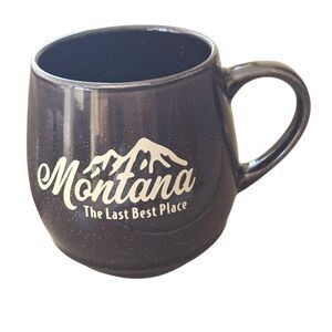 Montana The Last Best Place 18 oz Fresco Camper Mug Glaze Finish Ceramic